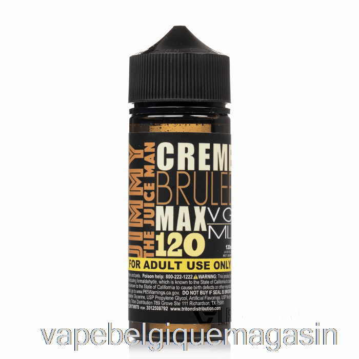 Vape Belgique Crème Brûlée - Jimmy The Juiceman - 120ml 3mg